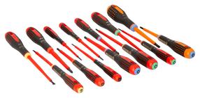 Kruvikeerajate komplekt Bahco ERGO™ Insulated Screwdriver Set, isoleeritud, 20 cm, 14 tk