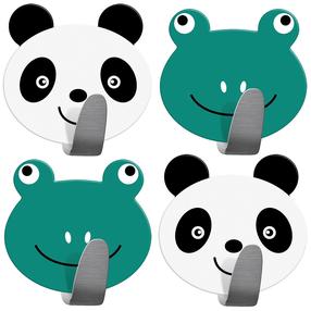 Kabliukas Tatkraft Pandas & Frogs, 55 mm x 55 mm