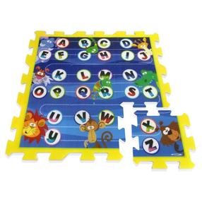 Коврик для малышей - пазл Stamp Animals Alphabet, 31 см x 31 см, 9 шт, многоцветный