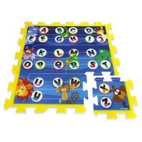 Kilimėlis kūdikiams - dėlionė Stamp Animals Alphabet, 31 cm x 31 cm, 9 vnt, įvairių spalvų