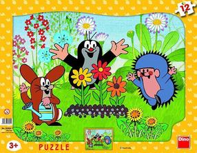 Пазл Dino The Mole Gardener 30304D, 31 см x 23 см, 12 шт., многоцветный