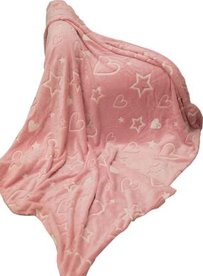 Pledas KDQ-09, rožinis, 150 cm x 200 cm