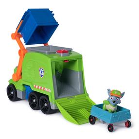Žaislinė šiukšliavežė Spin Master Paw Patrol Crush N Roll Rocky, mėlyna sp./žalia sp.