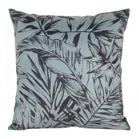 Dekoratyvinės pagalvėlės užvalkalas JWQ-01, mėtinė (mint) sp./pilka sp., 45 cm x 45 cm