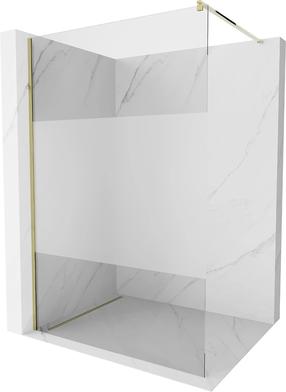 Dušas siena Mexen Kioto Walk-in, 130 cm x 200 cm, zelta krās./rūdītais