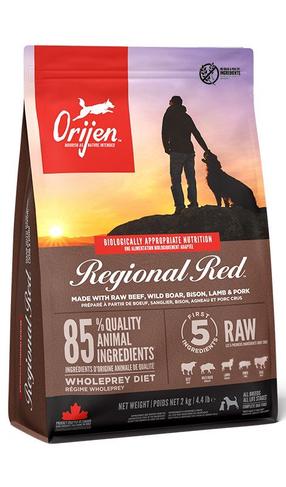 Sausas šunų maistas Orijen Regional Red, ėriena/žvėriena, 2 kg