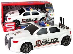 Žaislinė policijos mašina Lean Toys City Guardian, 1:16, balta sp.