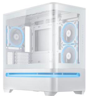 Arvuti korpus Asus Prime AP202 TG ARGB, valge v.