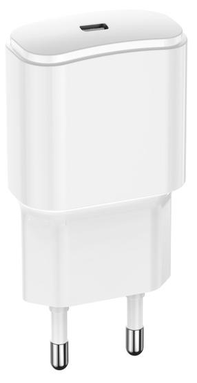 Adapteris Forever Fast Charger TC-01, USB Type C, balta sp., 20 W