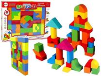 Medinės kaladėlės Lean Toys Safe Blocks, 80 vnt.