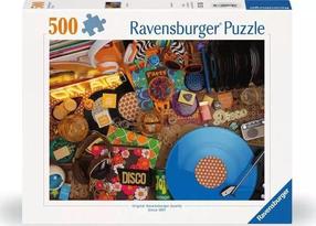 Puzle Ravensburger Hello Vinyl, 36 cm x 49 cm, 500 gab., daudzkrāsaina