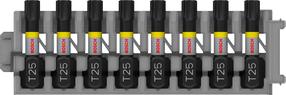 Skrūvgriežu uzgaļu komplekts Bosch Pro Impact T, T25, 25 mm, 1/4"