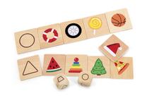Stalo žaidimai, formos ir spalvos Viga Toys Learning, įvairių spalvų
