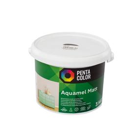 Emaliniai dažai, universalūs Pentacolor Aquamel, matinis, 3 kg, juoda sp.