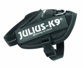 Petnešos šunims Trixie Julius-K9 IDC, juoda sp., 330 - 450 mm x 18 mm, XS-S