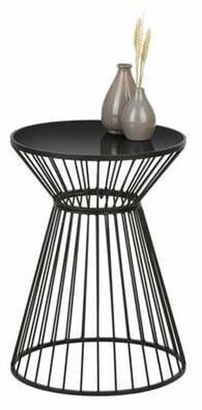 Kavos staliukas Raven, juodas, 47 cm x 47 cm x 52 cm