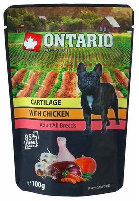 Mitrā barība (konservi) suņiem Ontario Cartilage with Chicken in Broth, 0.1 kg