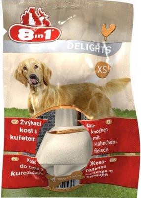Skanėstas šunims 8in1 Delights XS Bone Single, 0.03 kg