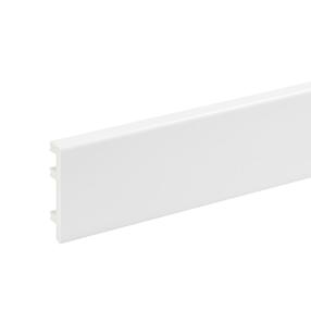 Плинтус Cezar Status Line 848902, 220 см x 8 см x 1.5 см, белый цв.