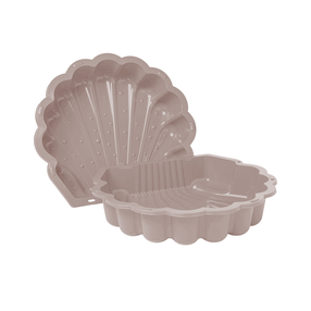 Песочница 4IQ Shell, 88 x 77 см, с крышкой, пастельный розовый цв., 3 кг
