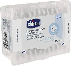 Kosmetiniai vatos pagaliukai Chicco, 0 mėn., balta sp.