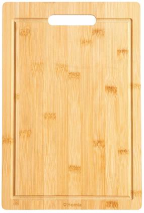 Pjaustymo lentelė Homla Bambou 242254, ruda, 38 cm x 25.5 cm