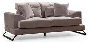Diivan Hanah Home Frido 560ARE1522, helehall v., 185 x 100 cm x 92 cm