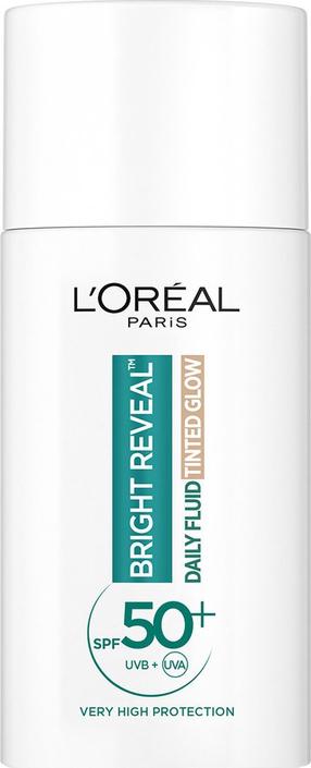 Līdzeklis iedeguma kopšanai sejai L’Oréal Paris Bright Reveal Daily Tinted Light SPF50+, 50 ml