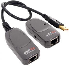 Adapteris Aten USB 2.0 Cat 5, juoda sp.