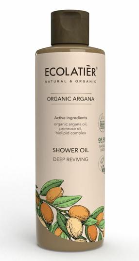 Kūno prausimosi aliejus Ecolatier Organic Argana, 250 ml