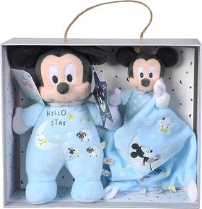 Mīksto rotaļlietu komplekts Simba Mickey Mouse, gaiši zila krās., 15 cm, 2 gab.