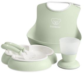 Maitinimo rinkinys BabyBjorn, 4 mėn., plastikas, žalia sp.