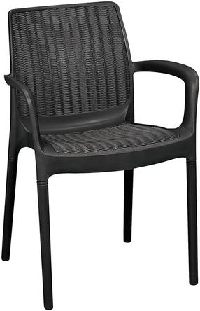 Стулья на открытом воздухе Keter Bali Mono 206056, серый цв., 58.5 см x 55 см x 83 см