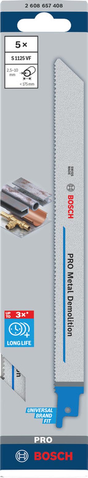 Набор пильных полотен Bosch S 1125 VF, 22.5 см, 5 шт.