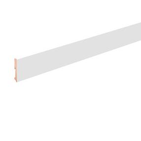 Плинтус Domoletti 717543, 2400 см x 11.5 см x 1.6 см, белый цв.