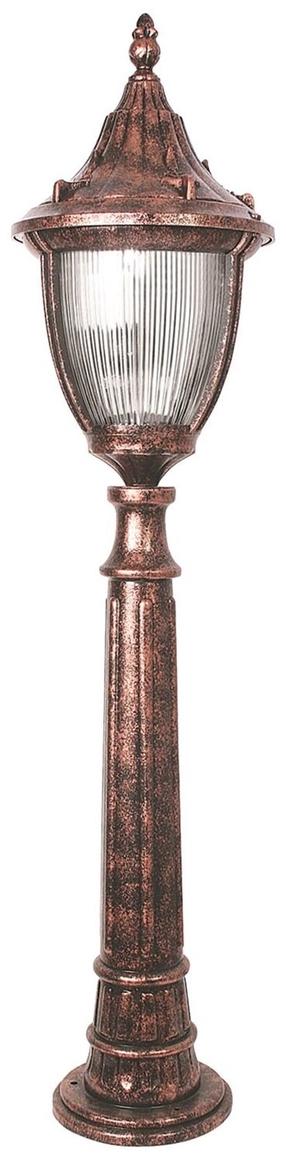 Pastatomas lauko šviestuvas Opviq BSU-68186-BKR-M1-B, 60W, E27, IP65, bronzos sp./ruda sp., 30 cm x 105 cm