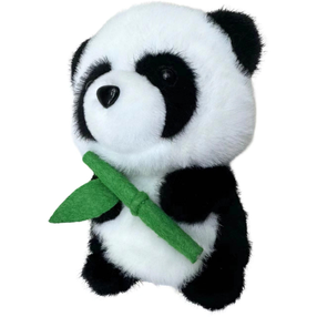 Pliušinis žaislas panda 22557, balta sp./juoda sp., 18 cm
