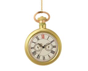 Eglītes rotājums Christmas Touch Clock, zelta krās., 11.7 cm, stikls