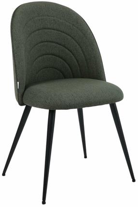 Valgomojo kėdė Homla Ludi 238487, matinė, juoda/žalia, 53 cm x 50 cm x 85 cm