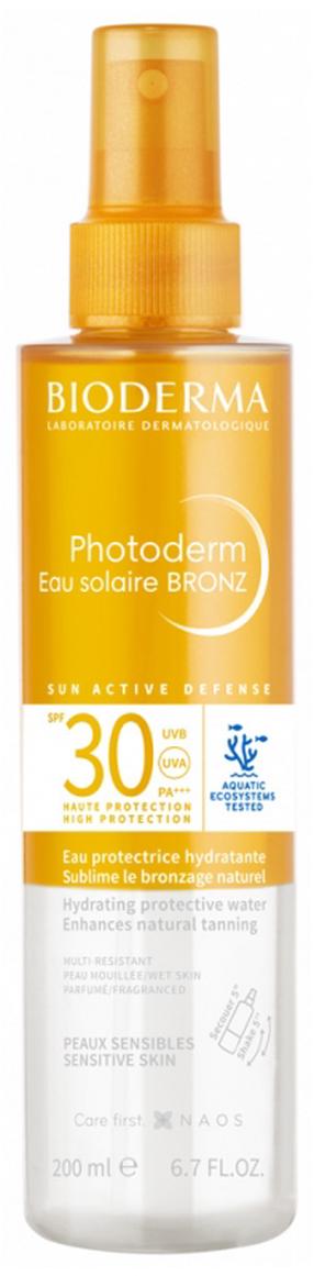 Спрей для ухода за загаром для тела/для лица Bioderma Photoderm Bronz SPF30, 200 мл