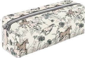 Пенал Teka Nice & Pretty, 20 см x 7 см, коричневый цв./белый цв.