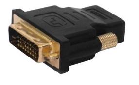 Adapteris Savio HDMI, DVI-D, melna krās.