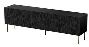 TV galds Cama Meble Jungle, zelta krās./melna krās., 190 cm x 40 cm x 59.5 cm