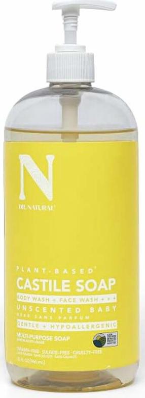 Šķidrās ziepes Dr. Natural Castile Liquid Unscented Baby, 946 ml