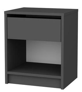 Naktinis staliukas Kalune Design Sheridan 322RTC1615, antracito sp., 52.8 cm x 44.6 cm x 35.9 cm