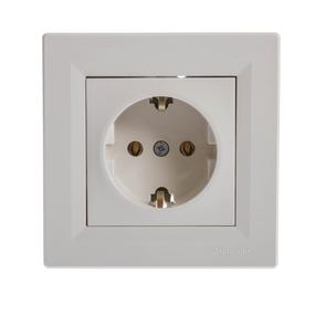 Kontaktligzda Schneider Electric Asfora EPH2900123, Iezemēta rozete, IP20, gaiši brūna krās.