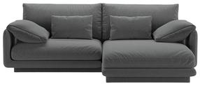 Kampinė sofa Micadoni Torino Structured, tamsiai pilka sp., dešininė, 220 x 170 cm x 83 cm