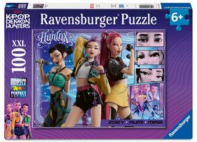 Dėlionė Ravensburger KPop Demon Hunters: Happy Fans, Happy Honmoon!, 49 cm x 36 cm, 100 vnt.