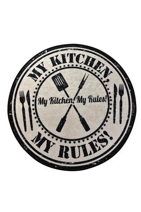 Ковер Conceptum Hypnose My Kitchen, многоцветный, 100 см x 100 см