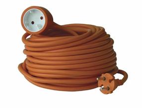 Pikendusjuhe Electraline, 2 x 1,5 mm², 20 m, 1 pesa, oranž v.